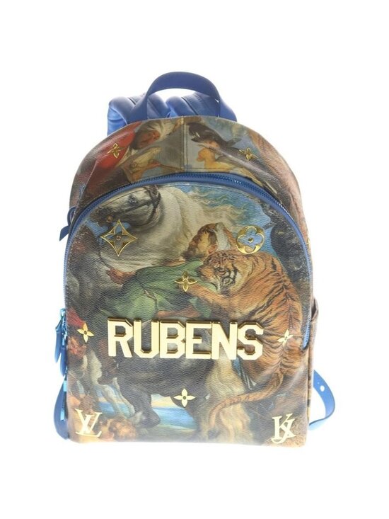 Louis Vuitton Master\'s Collection Rubens Palm Spring Sleeves Backpack Blue main image 6